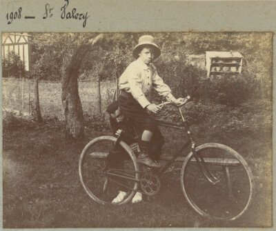 A vélo Vintage citrate print Tirage citrate 10x14 Circa 1895