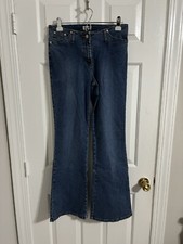 Vintage Cache Womens Jeans Size 8 Boot Cut Flared Medium Wash Low Rise