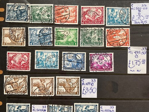 Deutsches Reich Stamps Mi500-05, Mi499-507, Mi499, Mi500A, Mi501, Mi502A, Mi502B - Picture 4 of 23