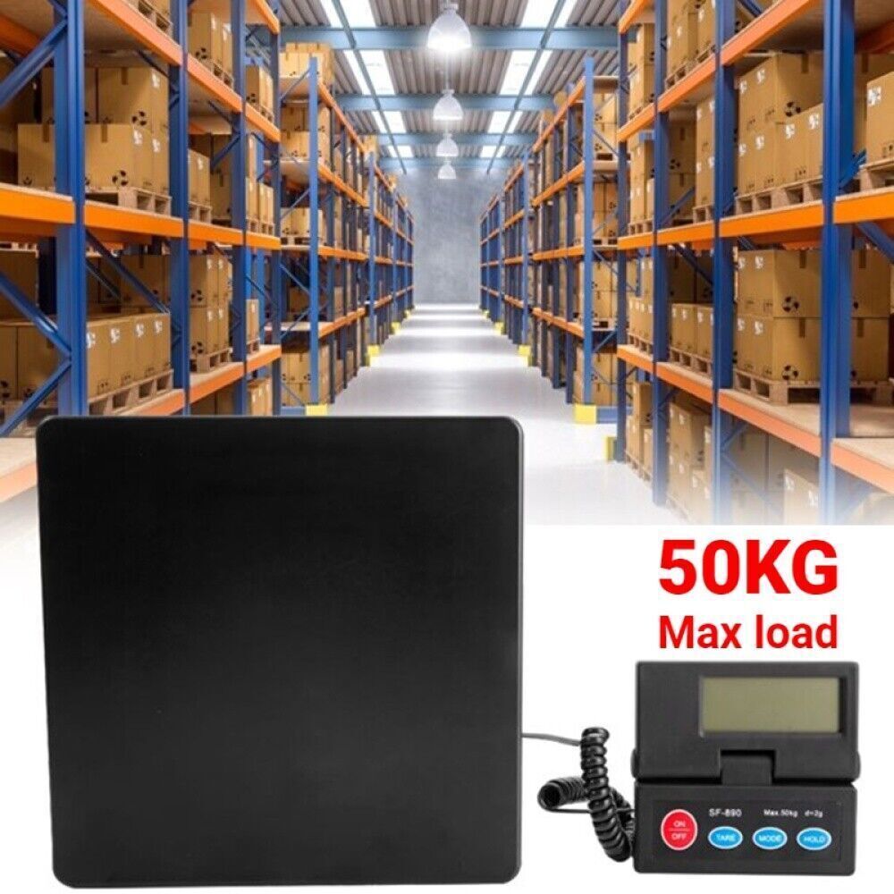 50kg Digital Parcel Postal Scale Platform Weighing Letter Mail Luggage