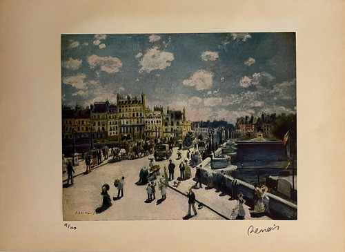 Pierre-Auguste Renoir, Orig Hand signed + Litho with COA & Appraisal $ $3,500 - Picture 2 of 12