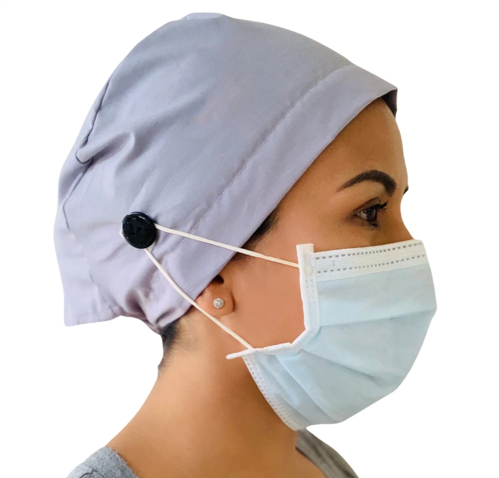 Scrub caps with buttons Nurse cap Medical Scrub Cap Nurse bonnet Surgical  cap