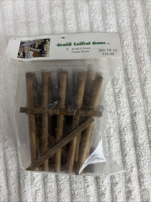 O SCALE GRAND CENTRAL GEMS INC 5 Small WOOD TRESTLE BENTS TB 13 NEW IN PACKAGE