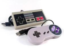 NES And SNES Bundle USB Classic Super Nintendo Controller For PC MAC Electronics