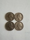 (4) WASHINGTON QUARTERS-(2) 1980 P-(1) 1980 D-(1) 1988 D- CIRCULATED — photo 1