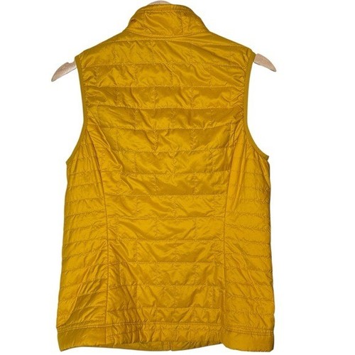 Patagonia Womens Amber Yellow Nano Puff Primaloft Puffer Vest Size S Quilted - Picture 3 of 15