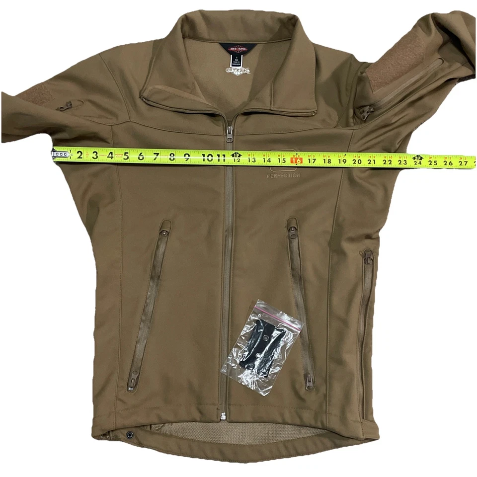 Tru-Spec x GLOCK Mens Jacket Zip Up Outdoor Coat Fleece Lined Sm Coyote Brown - Image 2 of 4