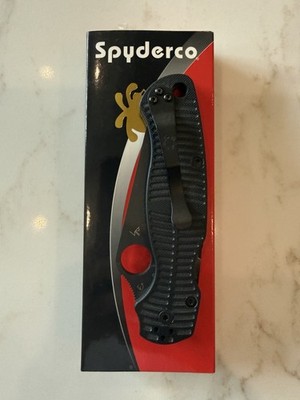 Spyderco ParaMilitary 2 Salt MAGNACUT DLC Blade Black G10 Handles PM2 C81GMCBKP2