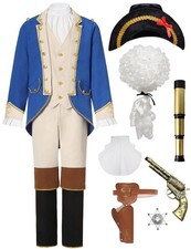 Founding Father Costume Boys Colonial Patriot Revolutionary War Costume Kids ...