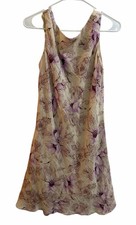 Vintage La Belle Floral Party/Cocktail Shift Dress Size 9 