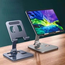 Universal Aluminum Alloy Tablet  iPad Holder Stand, Adjustable Portable Mobile