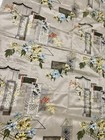 Vintage Mid-Century Charles Bloom Oriental Asian Floral Heavy Silk Fabric 48x56 — photo 9