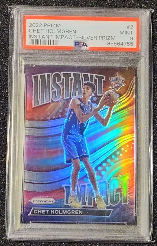 2022 Prizm Instant Impact Silver Chet Holmgren PSA 9
