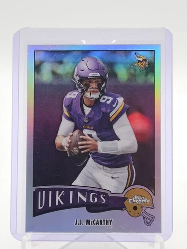 2025 Topps Chrome J.J. McCarthy Refractor (RAW)