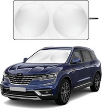Foldable SUV Windshield Sun Shade with Storage Pouch, Durable 190T Polyester Fro