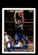 Signed Basketball Card Auto Jared Jeffries 2003-04 Topps #70 Washington Wizards