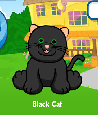 Webkinz Classic Black Cat  Virtual PET Adoption Code Only Messaged
