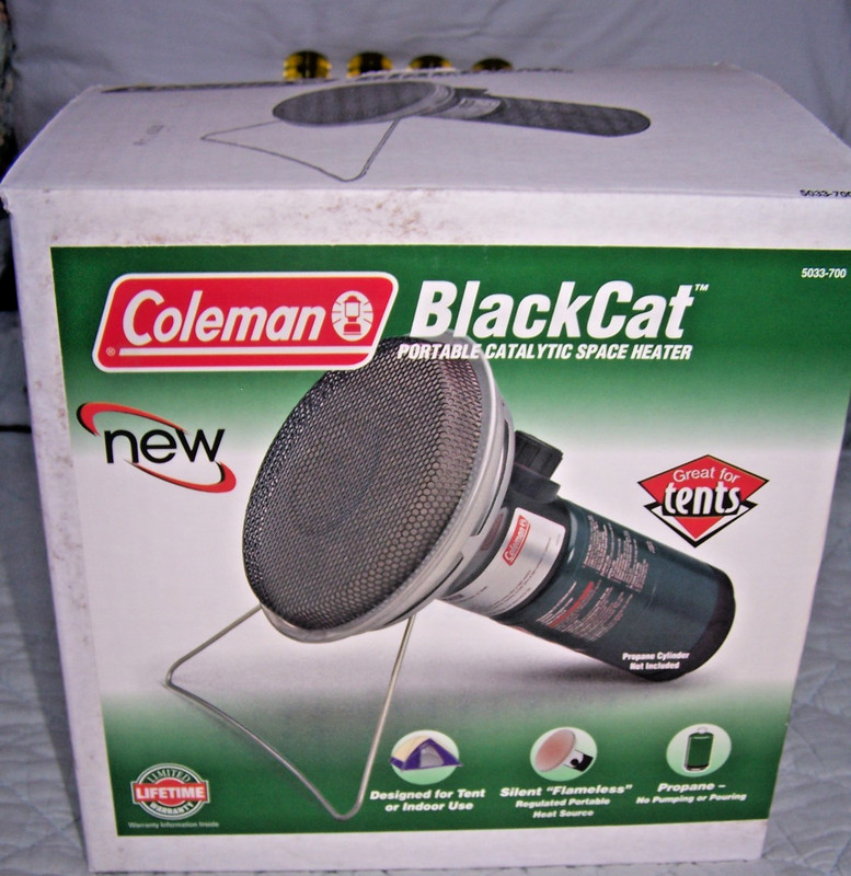 NEW   Coleman Black Cat Portable Catalytic Space Heater USA 5033-700-