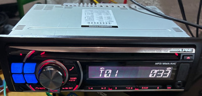ALPINE CDE-102 CAR STEREO CD RECEIVER TESTED WORKING AS IS