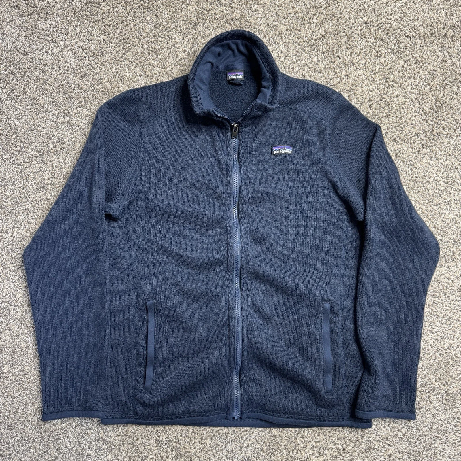 Patagonia Youth Boys Full Zip Better Sweater Fleece Jacket Heather Blue Sz XL 14