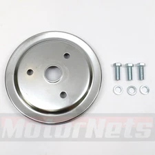 SB Chevy 1 Groove Crank Single Crankshaft SWP Short Water Pump Pulley 283-350 