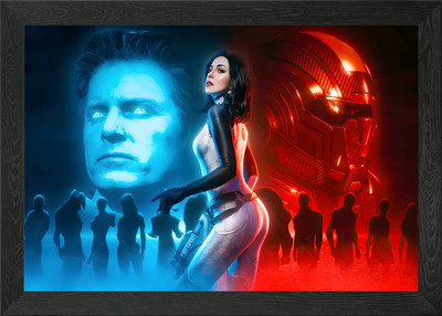 Andromeda Mass Effect Framed Wall Art Poster Canvas Print Picture