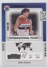 2021-22 Panini Contenders International Ticket Deni Avdija #19 0v04