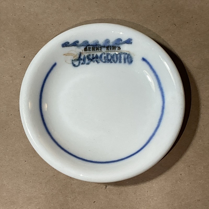 Vintage Shenango China Butter Pat Bernstein’s Grotto As Is INV-B3D65