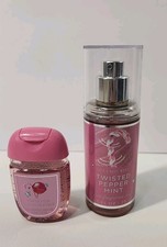 Bath  Body Works Twisted Peppermint Travel Size Fragrance Mist And Hand Gel