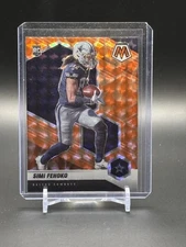 2021 Panini Mosaic #341 Simi Fehoko Prizm Reactive Orange