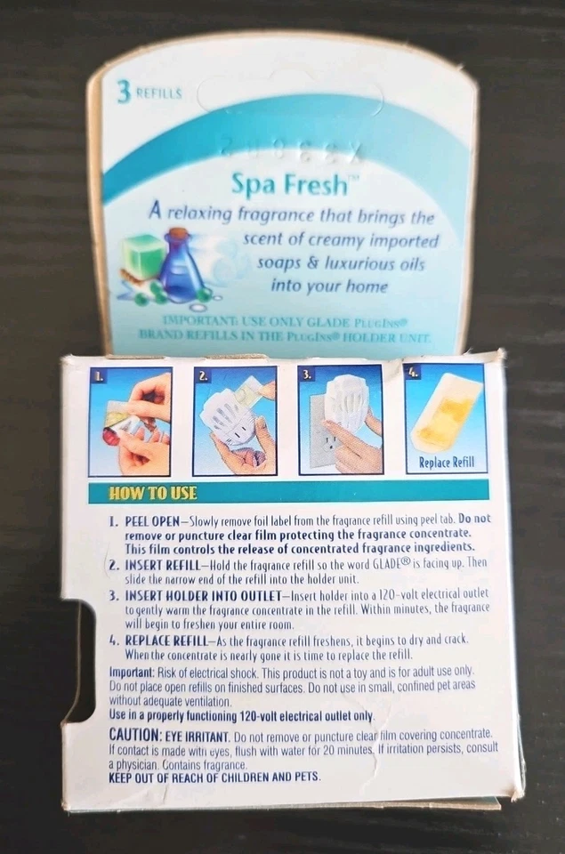 Glade Plugins "Spa Fresh" - 3 Recambios Gel Ambientador NUEVO Foto 2 de 2