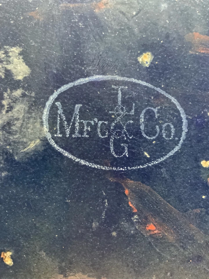 Antique N.Y. State red Porcelain enamel license plate L & G mfg. co. - Image 3 of 3