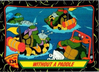 1989 TMNT Teenage Mutant Ninja Turtles Series 2 - without a paddle