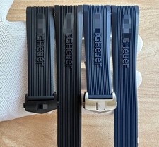 Cinturino orologio di ricambio 24 mm per Tag Heuer cinturino in gomma nero blu