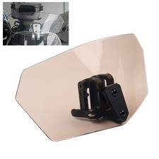 Adjustable Motorcycle Clip-On Windshield Extension Air Wind Deflector Universal