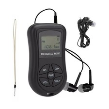 8 V Receiving Sensitivity FM Radio Receiver DSP Stereo Audio Sound Earphone