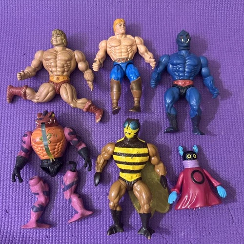 Vintage MOTU He-Man Beater Action Figure Lot 1980s Masters of the Universe