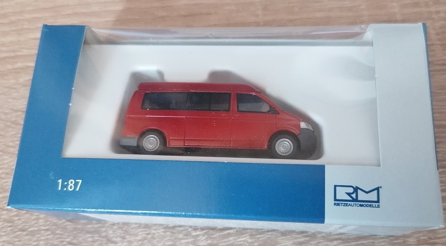 Rietze 21510 - 1/87 Volkswagen T5 MHD Bus Long Metallic - New