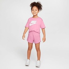 Nike Dri-FIT One Little Kids' Woven Shorts Pink Magic Flamingo 36L792-ACG 6X NWT
