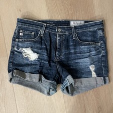 AG adriano goldschmied I the Haley ex-boyfriend rollup denim shorts isize 27