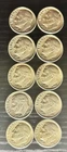 Lot Of 10 - USA Roosevelt Dimes 1963s - 90% Silver *Free Shipping*