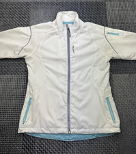 Vintage Y2K FILA Off White Zip L Jacket Grey Piping, Sleeve Zip, F3 Back Logo