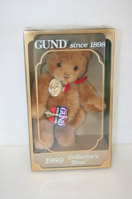 Gund 1989 Collector's Bear Jointed Plush Light Brown  9'' Orig Pkg Tag Exc Cond