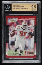 2001 Score 2000 Score Originals Buyback Jamal Lewis #287 BGS 9.5 GEM MINT 4ib