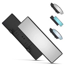 Verivue Universal Panoramic 12-Inch Rear View Mirror, Pack of 1 Clear Panoramic