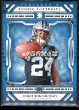 2024 Panini NFL Photogenic #169 Jonathan Brooks Rookie Portraits RC TTC2951