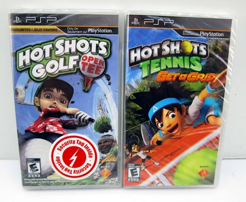New Sony PSP Hot Shots Golf Open Tee & Hot Shots Tennis Get a Grip 2 Video Game 