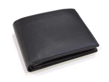 Genuine Leather Bifold RFID PROTECTIVE Black Wallet Handmade in India