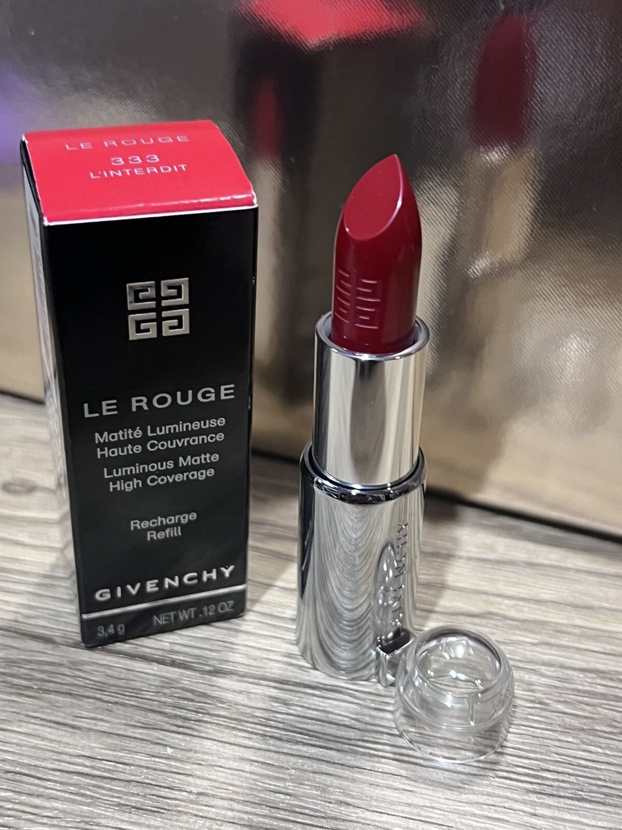 GIVENCHY Le Rouge Luminous Matte Lipstick 333 L'INTERDIT REFILL | eBay