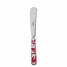 SABRE PARIS, TOILE de JOUY, RED, BUTTER / SPREADING KNIFE, 7.75", IMPORTED, NEW
